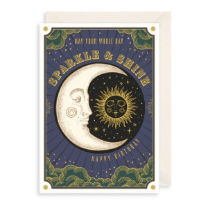 Поздравителна картичка за рожден ден - Блести и сияй!